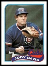 1989 Topps Jody Davis Atlanta Braves #115