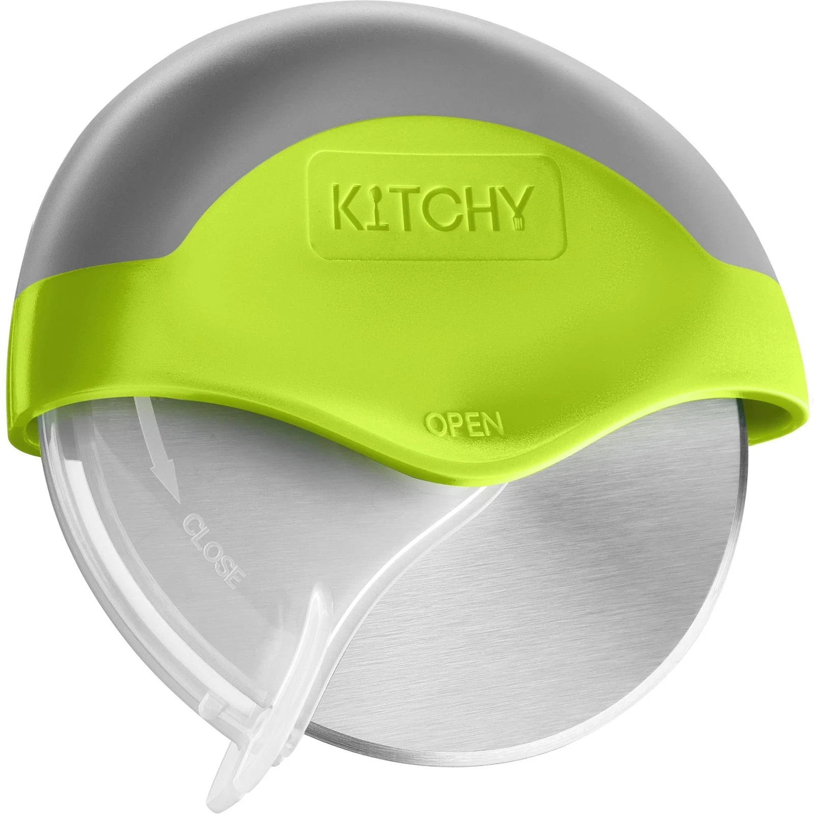 Kitchy Pizza Cutter Wheel, Heavy Duty with Protective Blade Guard, Green
Opens in a new window or ta