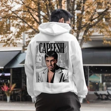 Scareface Capeesh Graphic Hoodie Streetwear Classic Pullover Big Tall Small