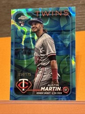 2024 Topps Chrome Update - Rookie Debut Austin Martin Aqua/Blue 054/175 Twins RC