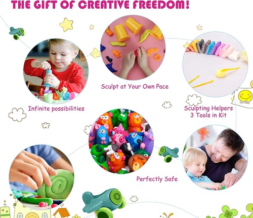 Clay Kit, Toy Gift for 6 7 8 9 10+ Years Old Boys Girls Kids and Adults, - Picture 6 of 9