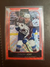 2021-22 Tyson Jost Red Surge O-Pee-Chee Platinum Hockey Upper Deck Colorado...
