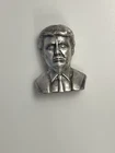 4 oz Silver Donald Trump Bust 45th US President Patriotic Poured Art Bar MK Barz