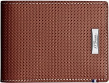S.T. Dupont Defi 6 Credit Card Wallet, Perforated Leather, 170501 New In Box
