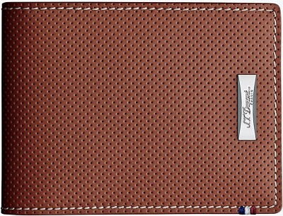 S.T. Dupont Defi 6 Credit Card Wallet, Perforated Leather, 170501