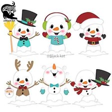 Christmas Snowman Santa Hat Reindeer Antlers Top Hat Broom Metal Cutting Dies