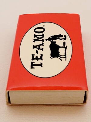 Vintage TE-AMO  Small Stick Matchbook-- Appears to be full.