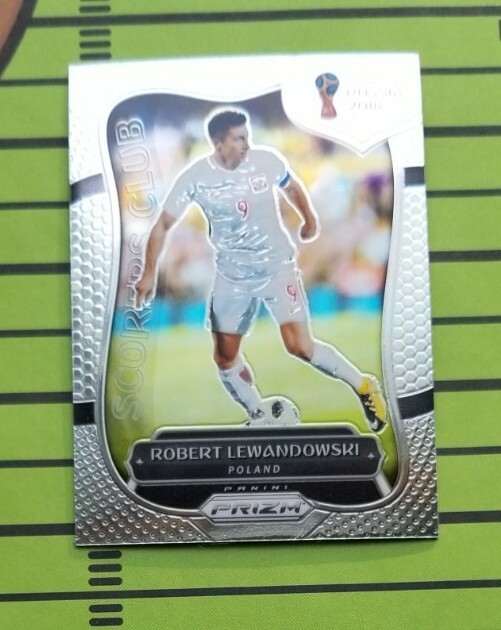 2018 Panini Prizm World Cup Scorers Club Robert Lewandowski Insert Card #SC-15