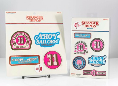 Loungefly Stranger Things Baskin Robbins 31 Exclusive Magnet & Sticker Set