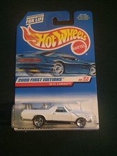 Hot Wheels 2000 First Editions 8/36 Pearl White ‘68 El Camino #068 Mattel 24371