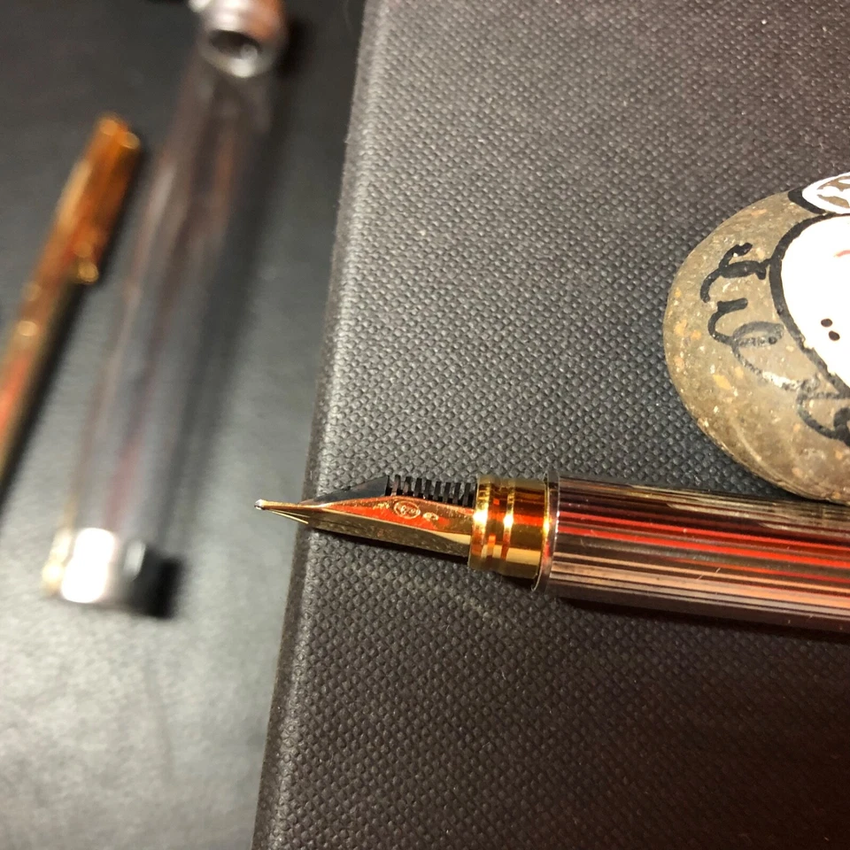 Silberner Gatsby DuPont Füllhalter aus den 80ern Slimline - Bild 4 von 4