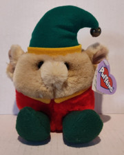 Swibco Puffkins Elvin Plush Holiday Elf Tags Vintage 1999 6" New w/Tag