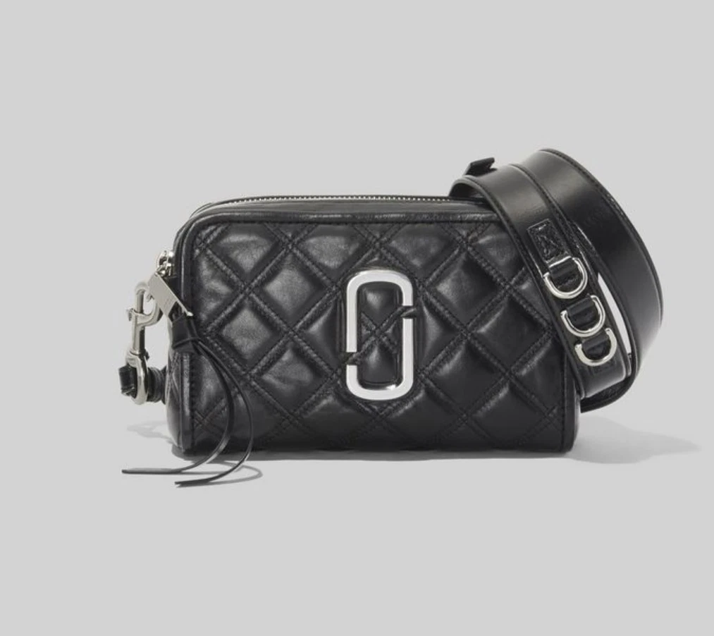 Marc Jacobs The Quilted Softshot 21 Crossbody Bag Black M0015419