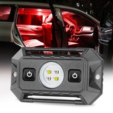 Led Dome Map Reading Light Redwhite Car Interior Roll Bar Cage Mount Switch Utv