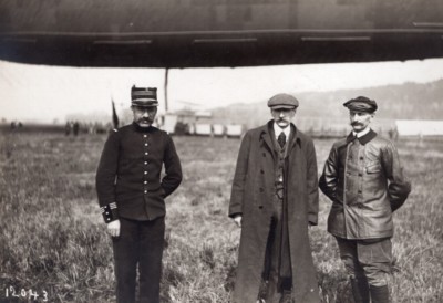 Frankreich Lamotte Breuil Luftfahrt Luftschiff Clement Bayard Pilot altes Foto 1911