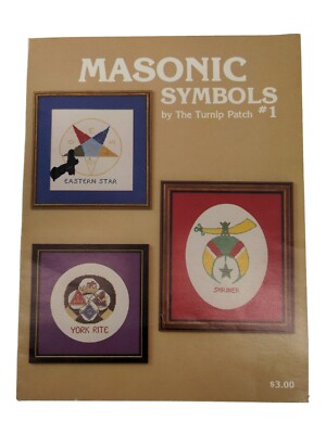 VTG Masonic Symbols #1 by The Turnip Patch Cross Stitch Pattern Leaflet Booklet