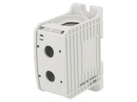 81301002 Verbinder: Schienen- Stb 300Mm2 Wege: 1 Klemmen: 2 Grau TS35 Simet