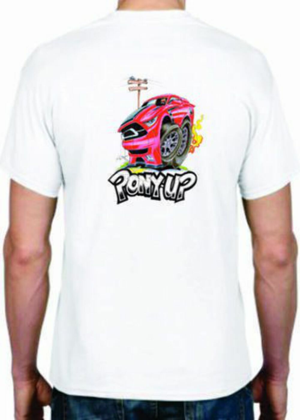 T shirt adulto DryBlend® (PONY UP FORD MUSTANG)