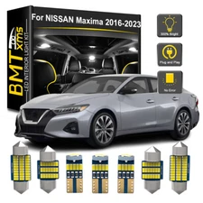 12pcs Interior LED Light Bulbs License plate For Nissan Maxima 2016-2023 4 Color