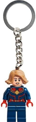 New LEGO Marvel Avengers Super Heroes Captain Marvel Minifigure Keychain, 854064 - Picture 1 of 2
