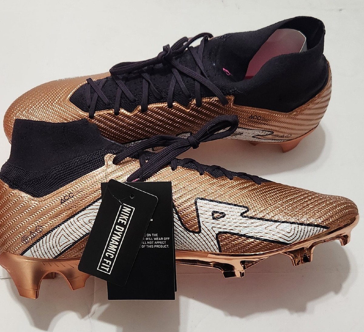 NIKE MERCURIAL SUPERFLY 9 ELITE METALLIC COPPER SOCCER SIZE 13