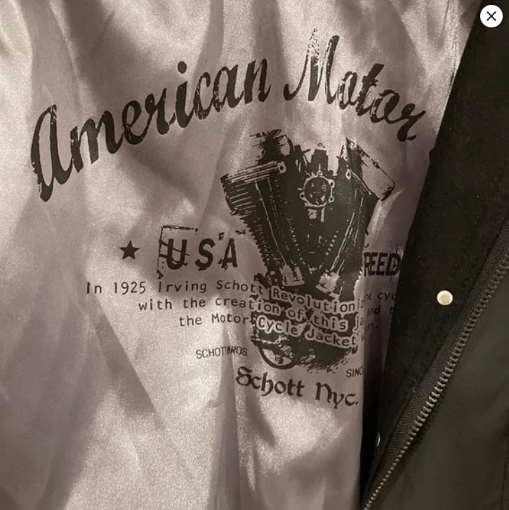 SCHOTT BROS NYC черный шерсти и смесь пальто / куртка. НОВЫЙ С ЯРЛЫКОМ. Никогда не носился большой - Изображение 4 из 4