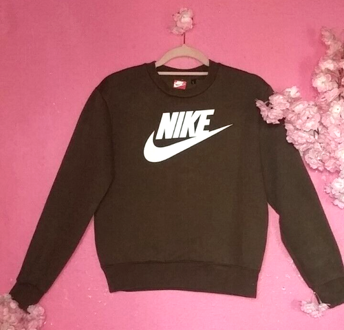 BOYS NIKE BROWN LONG SLEEVE SWEATSHIRT ( SIZE L ) - Picture 2 of 2
