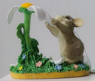 Charming Tails Figurine You Love Me Love Me Not Vtg