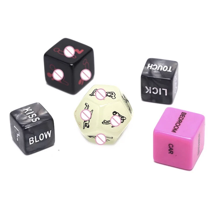 5 X Adult Love Dice Glow Sex Dice Position Dice Love Game Toy Couple Foreplay