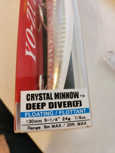 YO-ZURI CRYSTAL MINNOW DEEP DIVER F FISHING LURE - Picture 6 of 7