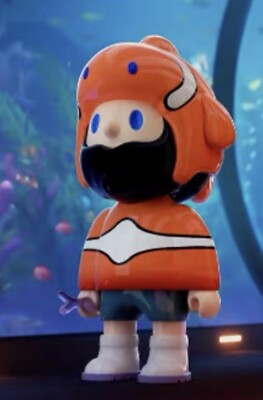Finding Unicorn Farmer Bob Social Animal Series Blind Box -Hidden Clownfish