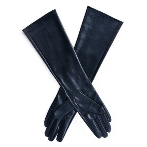Womens Warm Long Leather Retro Opera Gloves Winter Elbow Warmer Party Mittens - Picture 8 of 11