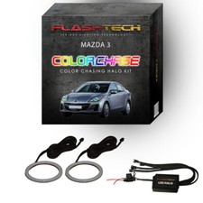 Dream Color Chasing Dynamic Led Halo Ring Kit For 2010-2013 Mazda 3 Headlights