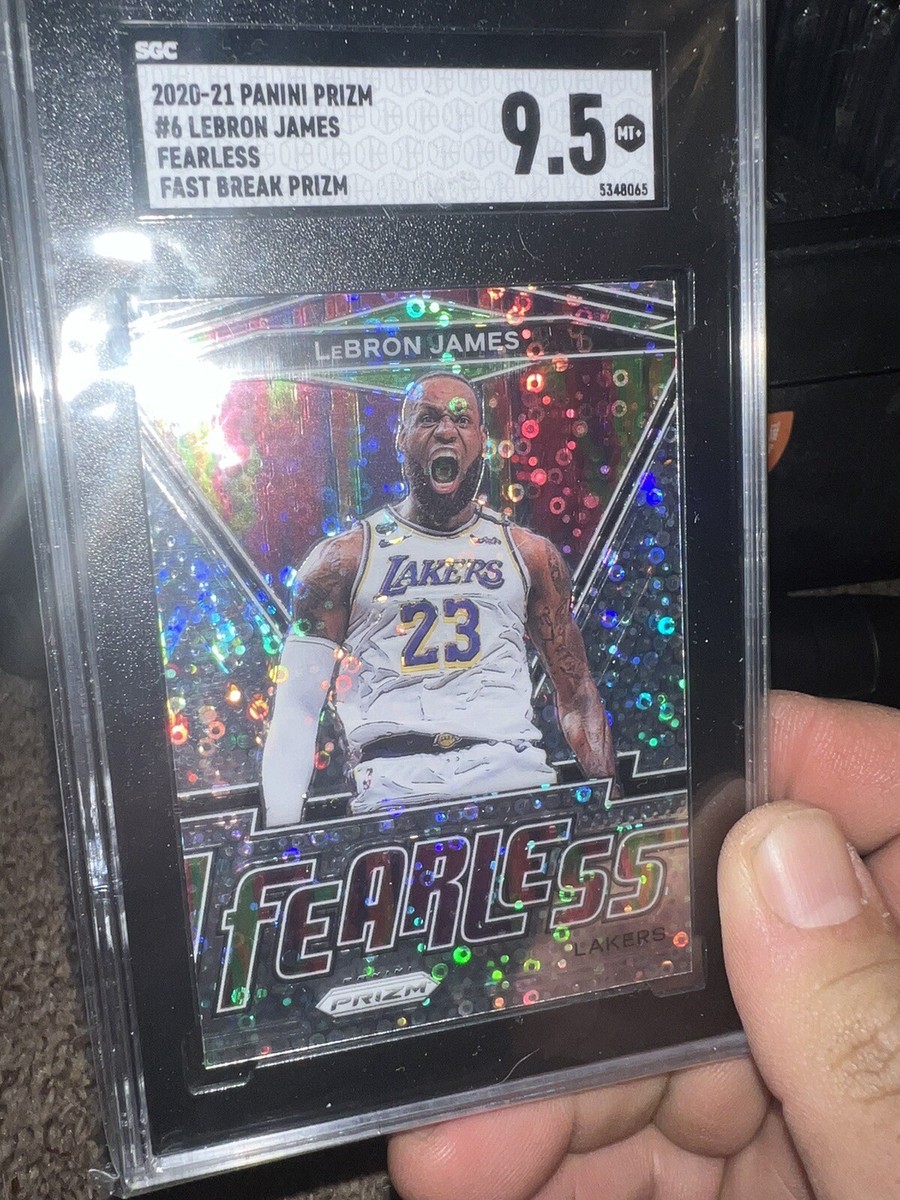 LeBron James 2020-21 Prizm FAST BREAK Disco Fearless Insert SGC