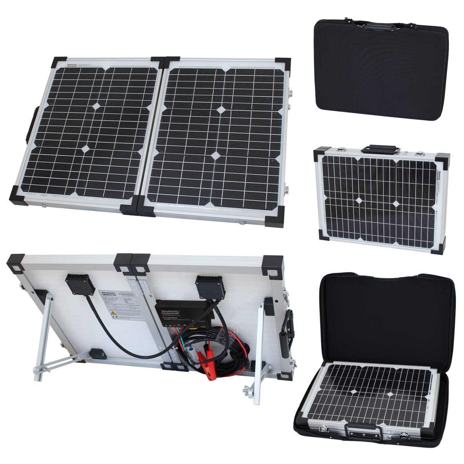 40W 12V folding solar panel charging kit for caravan motorhome campervan boat