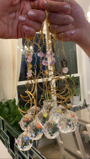 Car Crystal Suncatcher Car Charm/  Car Charm Suncatcher for Car, Car Suncatcher