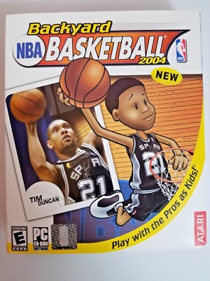 Big Box Backyard NBA Basketball 2004 PC Game Tim Duncan NEW factory sealed