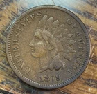 1879 Indian Cent Nice Original VF CHRC