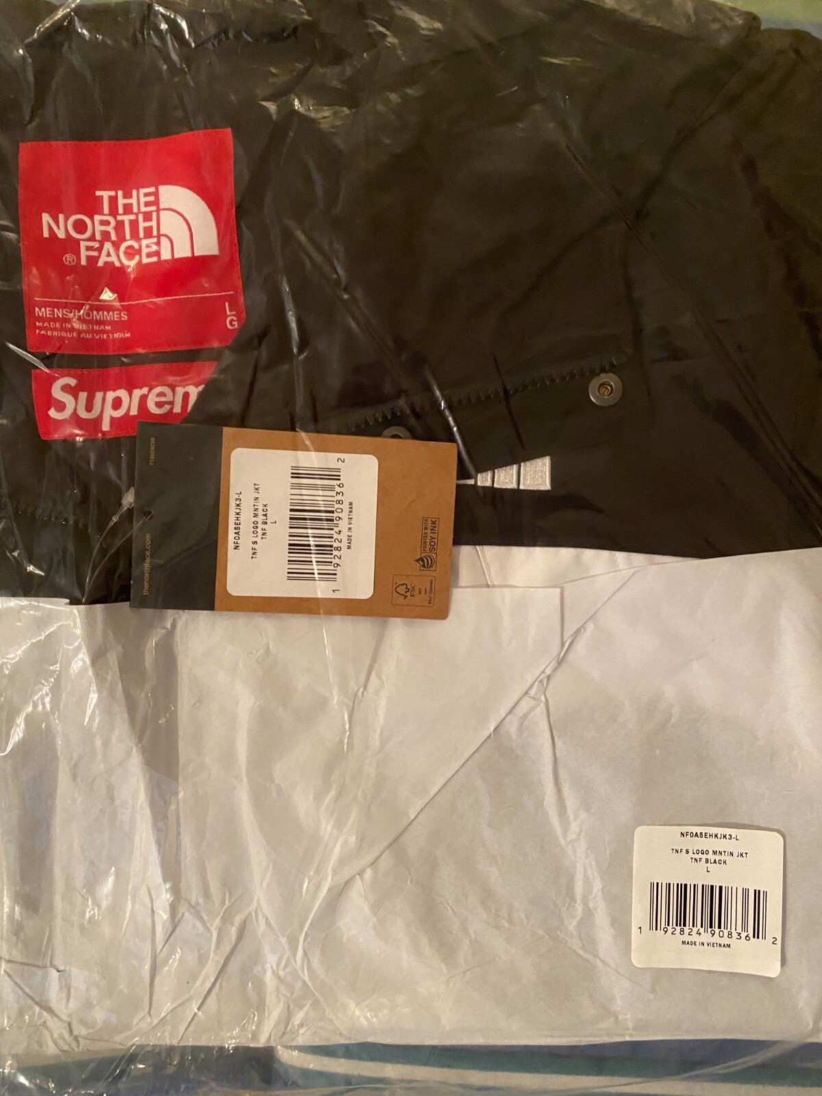 Supreme The North Face S Logo Mountain Jacket Black Size Large BOX TNF AUTHENTIC image 5