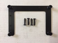 1983-1988 Monte Carlo Ss New Black Front License Plate Bracket - Plastic