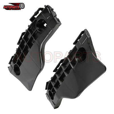 Bumper Support Retainer Set For 2012-2017 Toyota Prius C Front Outer Black 2Pcs