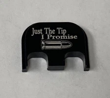 JUST THE TIP I PROMISE Glock Gen 1-5 Billet Backplate Slide Plate 17 19 26 27
