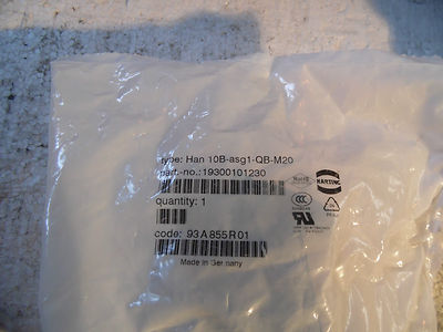 HARTING 19300101230, GEHÄUSE, EIN EINGANG, M20 Neu OVP