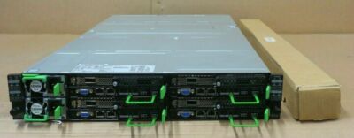 Fujitsu Primergy CX600 M1 2U Chassis + 8x CX1640 M1 Nodes (Phi 7210/192GB/1TB)