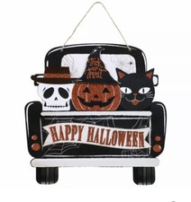 Happy Halloween Hanging Wall Sign, 11x11