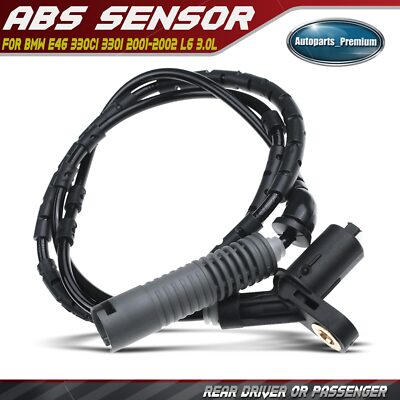 ABS Wheel Speed Sensor for BMW E46 330Ci 330i 2001-2002 Rear Left / Right Manual