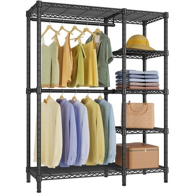 Garment Rack Heavy Duty 5 Tiers 670lb Capacity Portable Closet VIPEK V7 Hanging