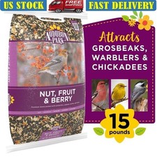 Nut Fruit Berry Wild Bird Food 15lbs Dry Premium Blend Songbirds Feeder New