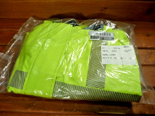 Lac Mac Hi-Vis Yellow Safety OVERALL Reflective Gore-Tex FR Workwear XXL - product listing photo