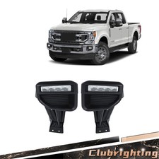 For Ford F250 F350 Superduty 2020-2022 Fog Lights Lamp Wwiring Kits Led Lhrh